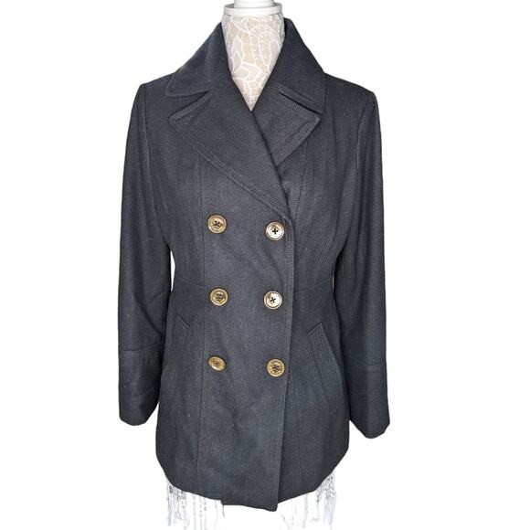 Michael Kors Jackets & Blazers - Michael Kors Black Peacoat 8